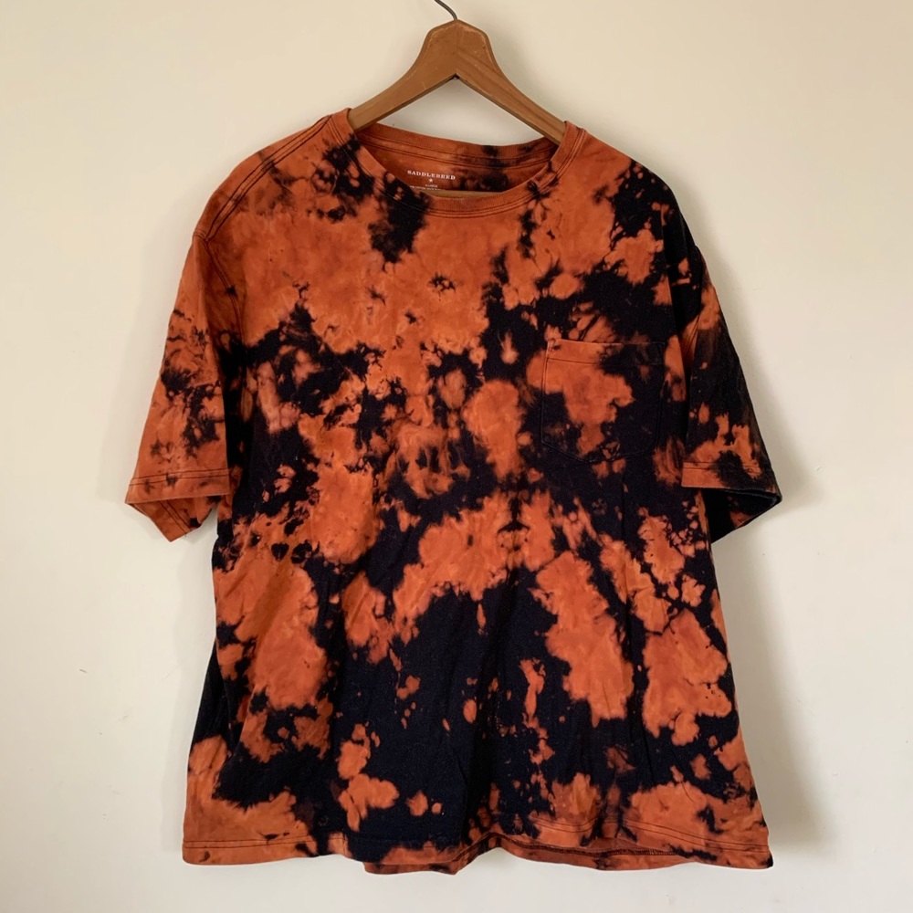 Bleach Dyed black Tee